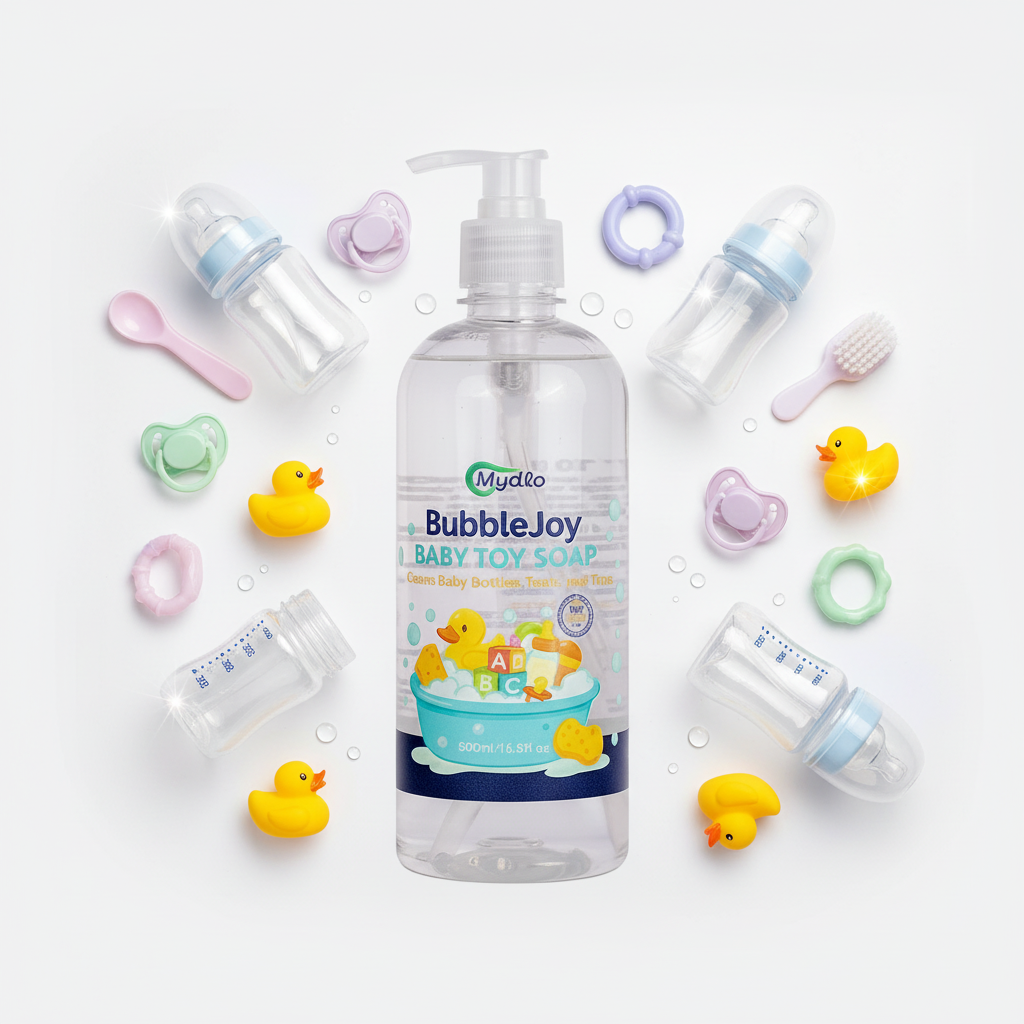 Bubble Joy Hero Image with Clean Baby Equipment